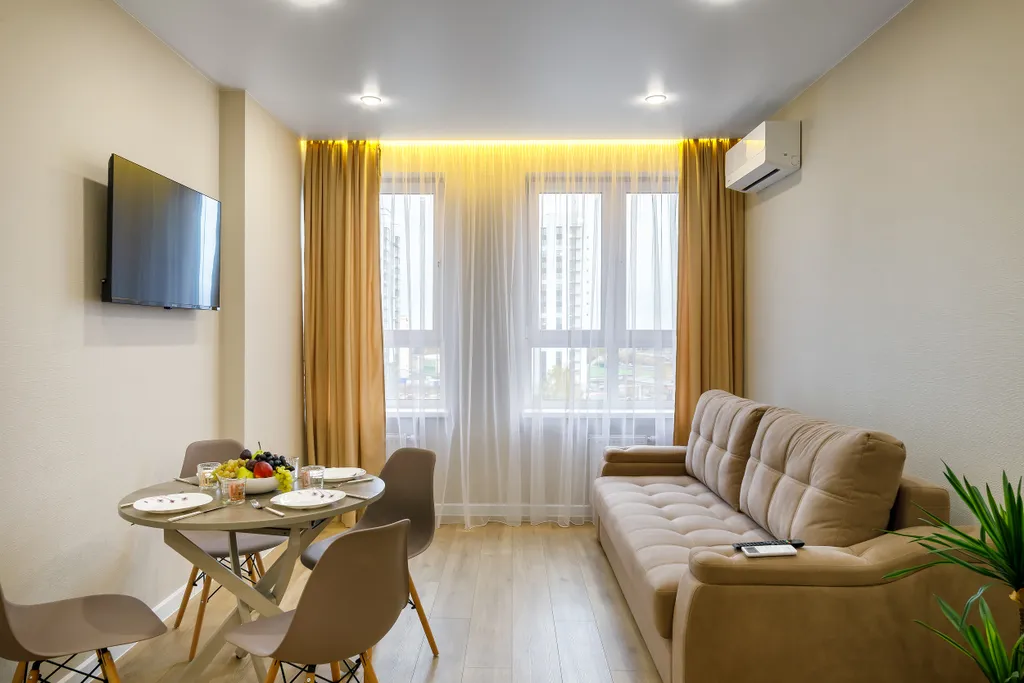 Шикарная евродвушка рядом с центром города 3 разд спал места