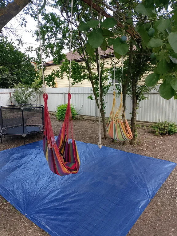 Уютный номер с большим двором