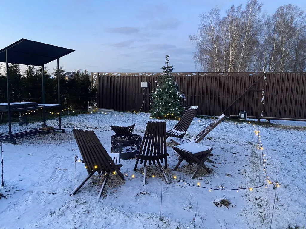 Домик Сказочный Лес с гриль-мангалом, костровой и большой сауной