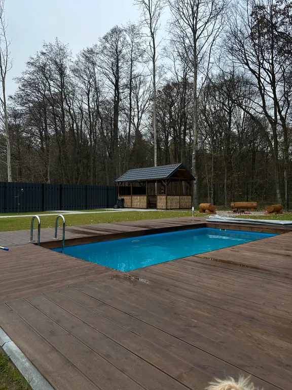 Дом в лесу с баней и бассейном