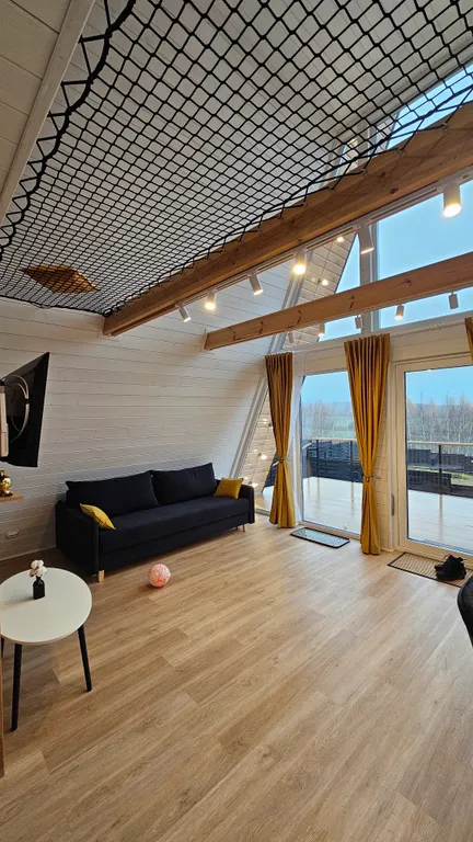 Коттедж Новый большой А-Фрейм с видом на лес — Казань