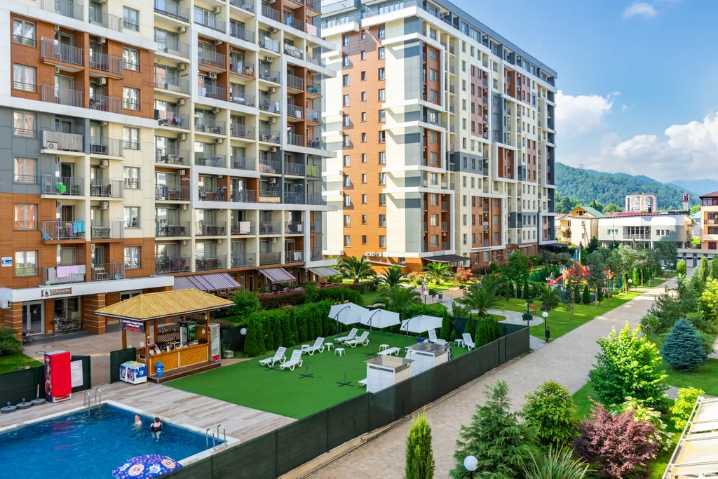 Апартамент с видом на море и горы