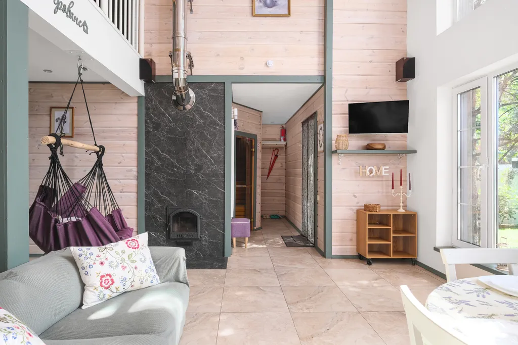 Втерем-ок уютный дом с баней на дровах и чаном, альпаки и лошадки