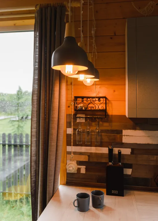 Коттедж с сауной для семейного отдыха в стиле барнхаус