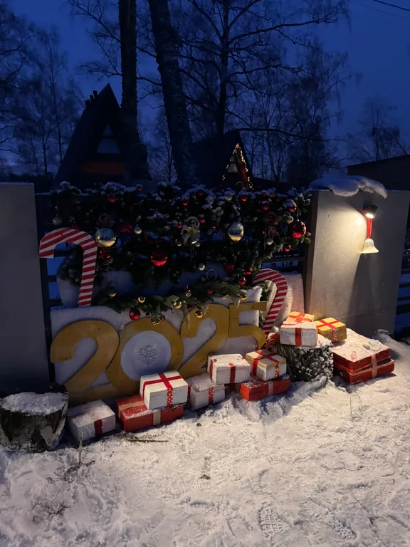 Уютный дом на берегу озера в березовой роще