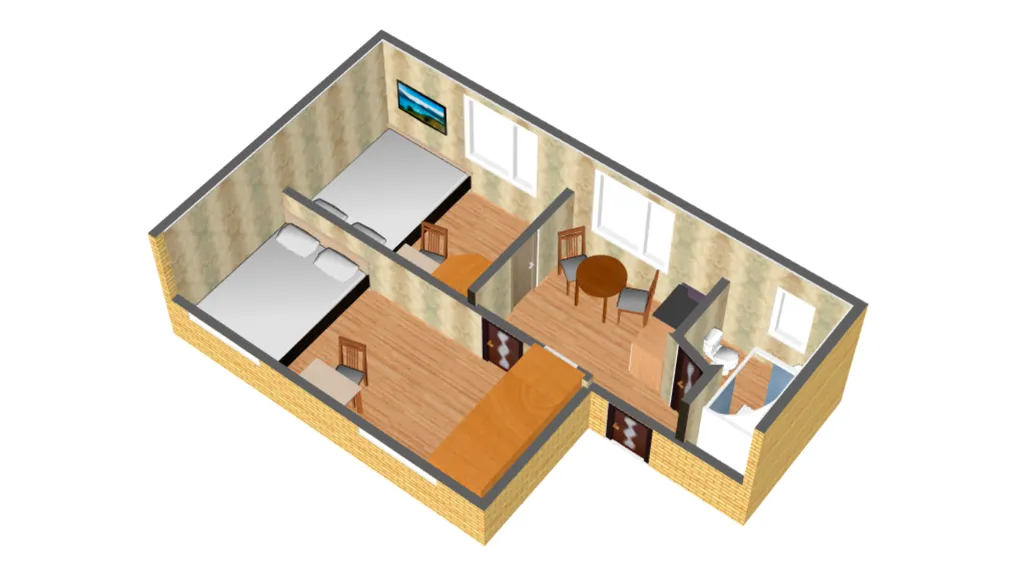 Двухкомнатная квартира под ключ