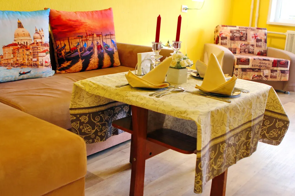 Уютная квартира для четырех человек в спальном районе