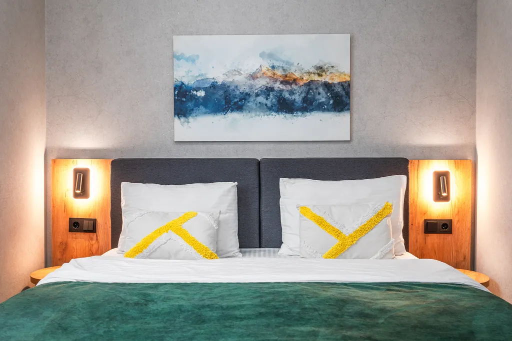 Апартаменты с отдельной спальней  с видом на горы