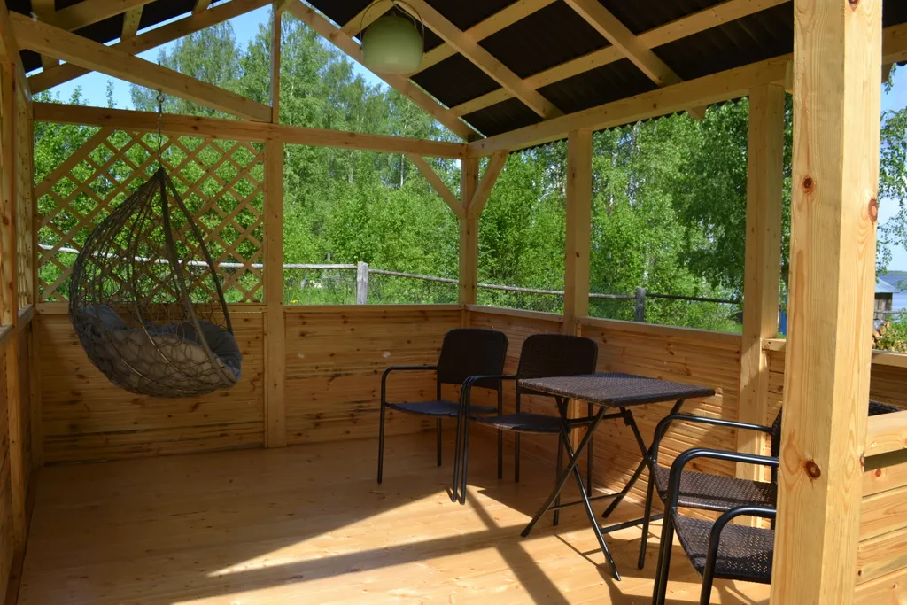 Дом-баня на берегу озера Уросозеро