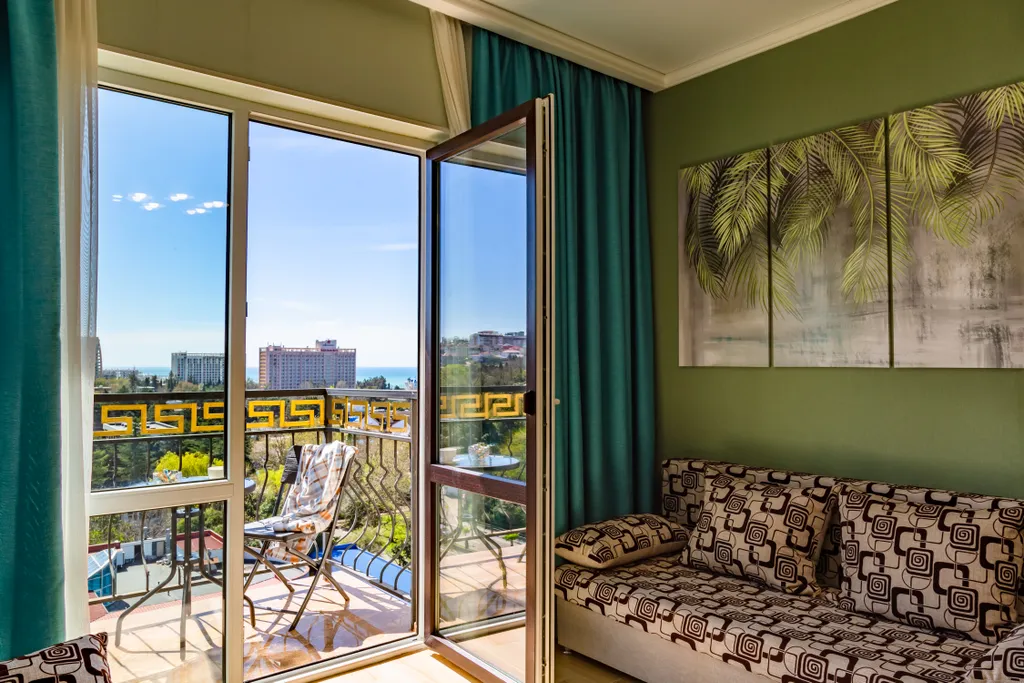 Квартира Квартира с видом на море и балконом — Адлер