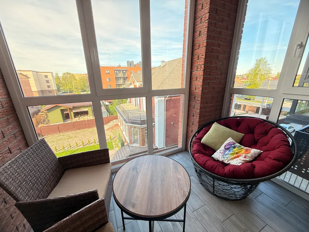 Квартира Уютная 2х квартира с камином и шикарным балконом, в новом доме — Ярославль