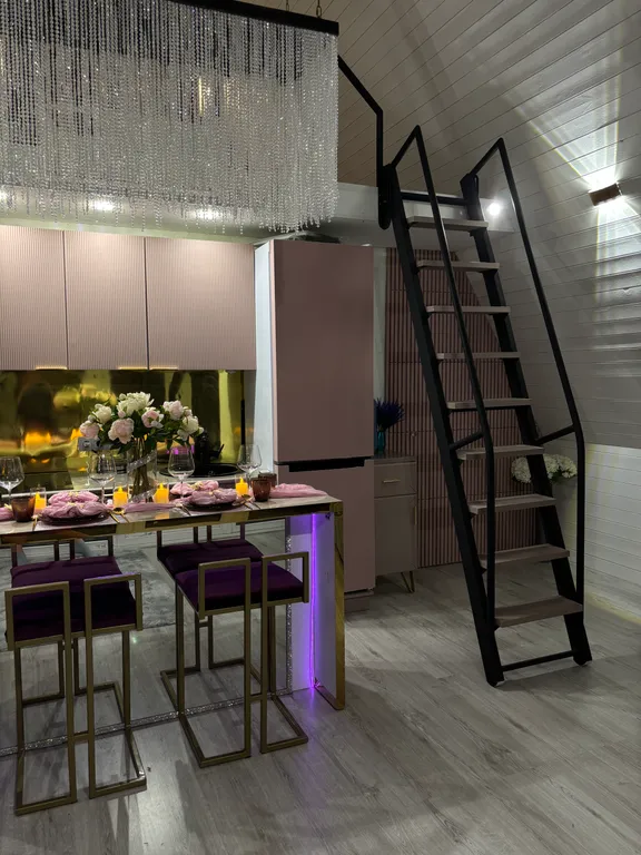 Коттедж Уютный A-frame «Облака» с видом на горы — Гостагаевская