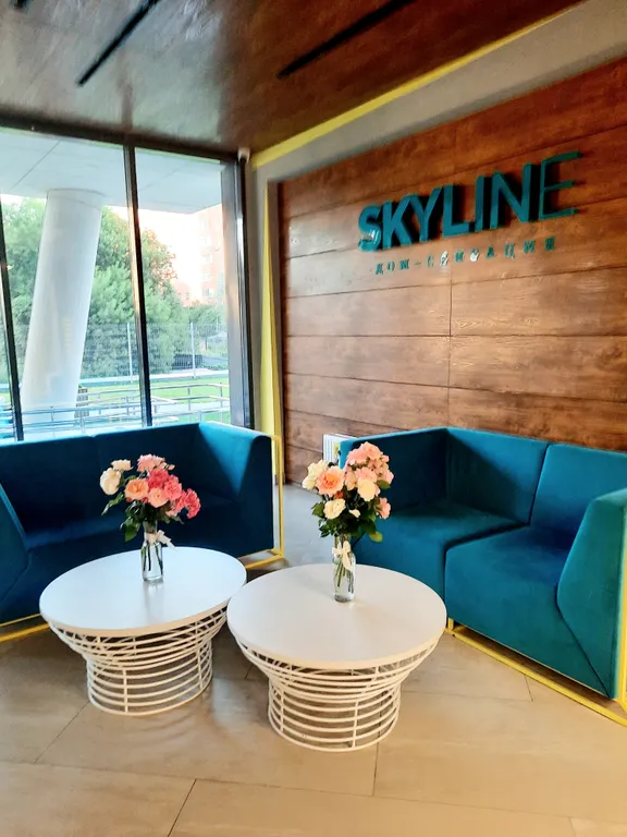 Уютный апартамент в уникальном доме ЖК Skyline с парком на крыше