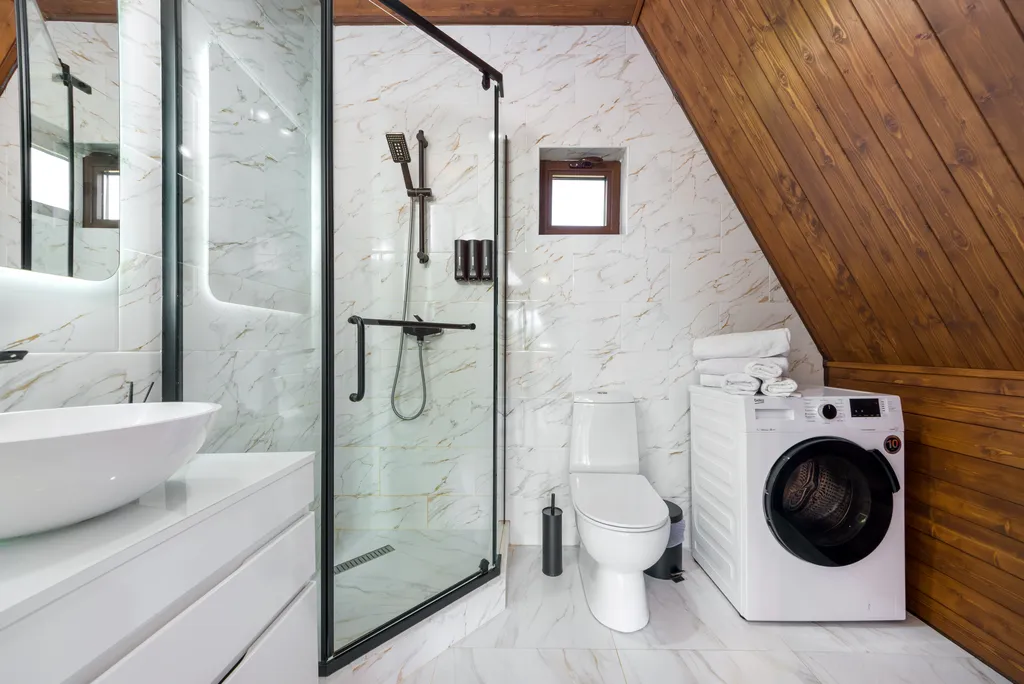 Aframe_kmv дом с джакузи желаемой температуры