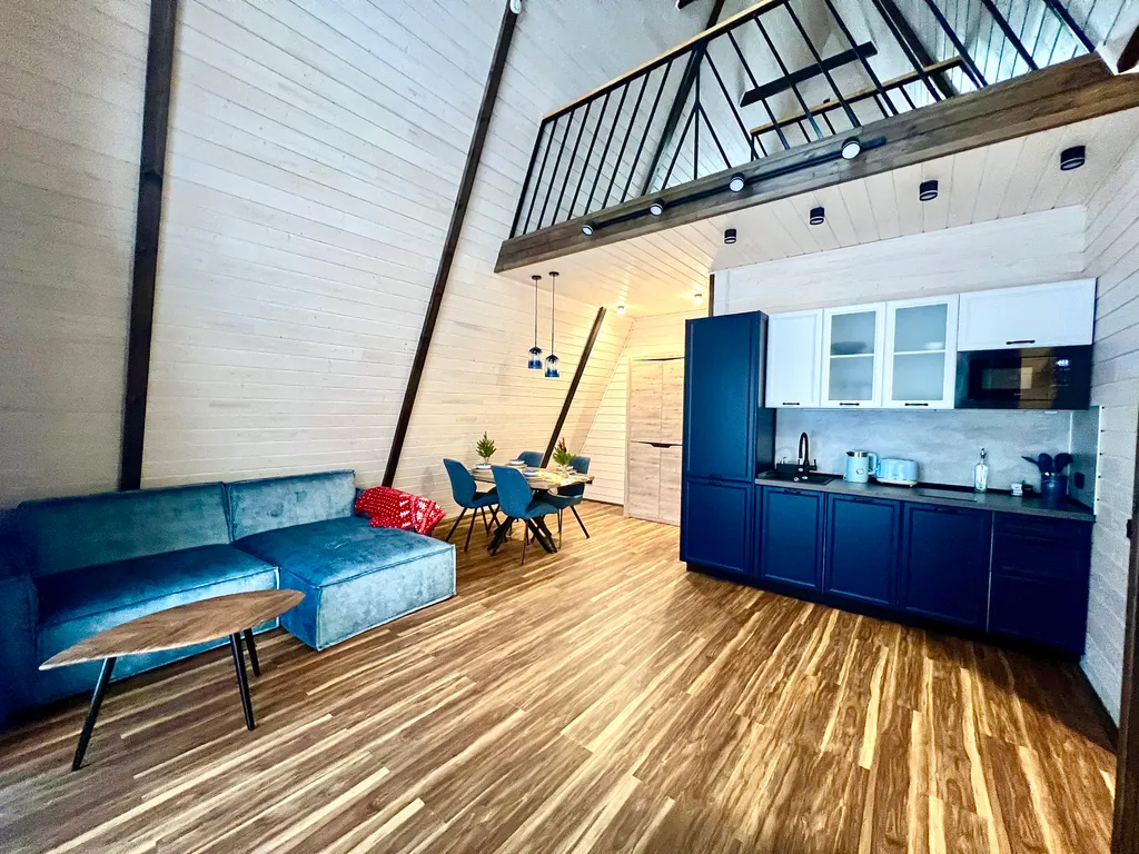 Уютнейший A-frame с сауной Черника