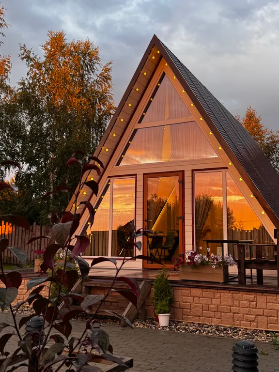 Уютный a-frame дом