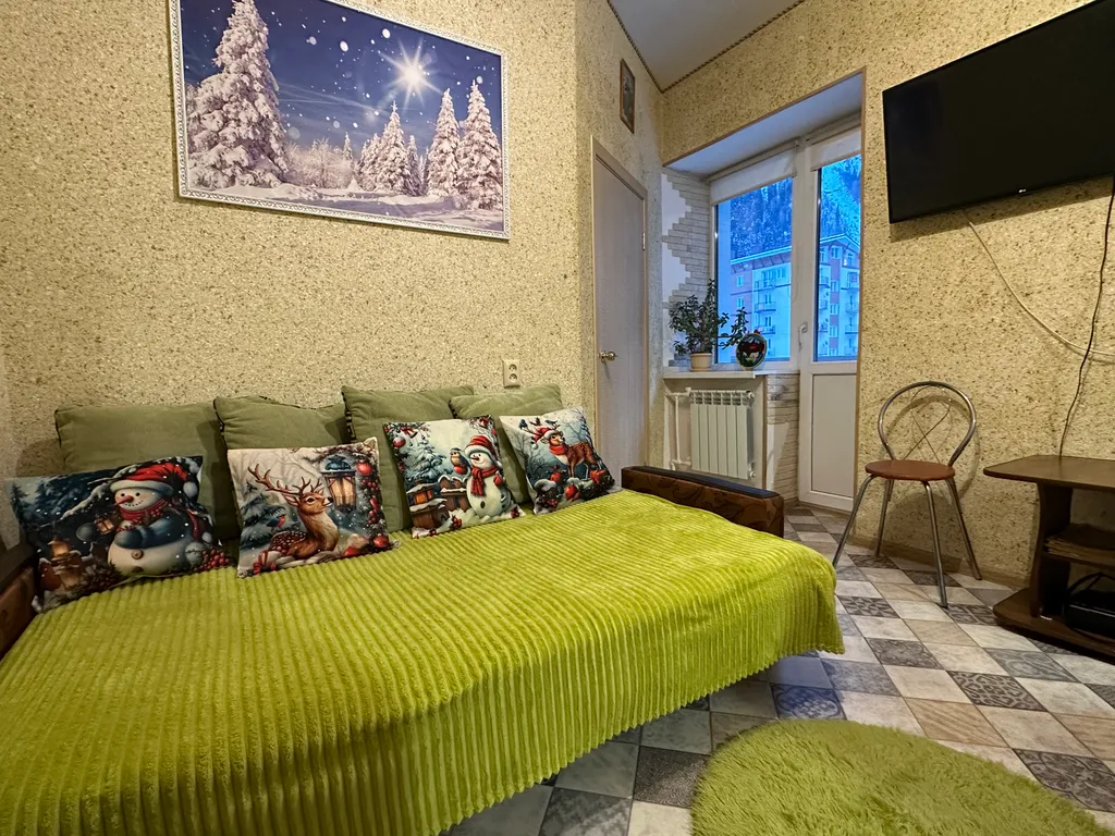 Квартира с прекрасным видом на горнолыжный склон горы Мусса-Ачитара