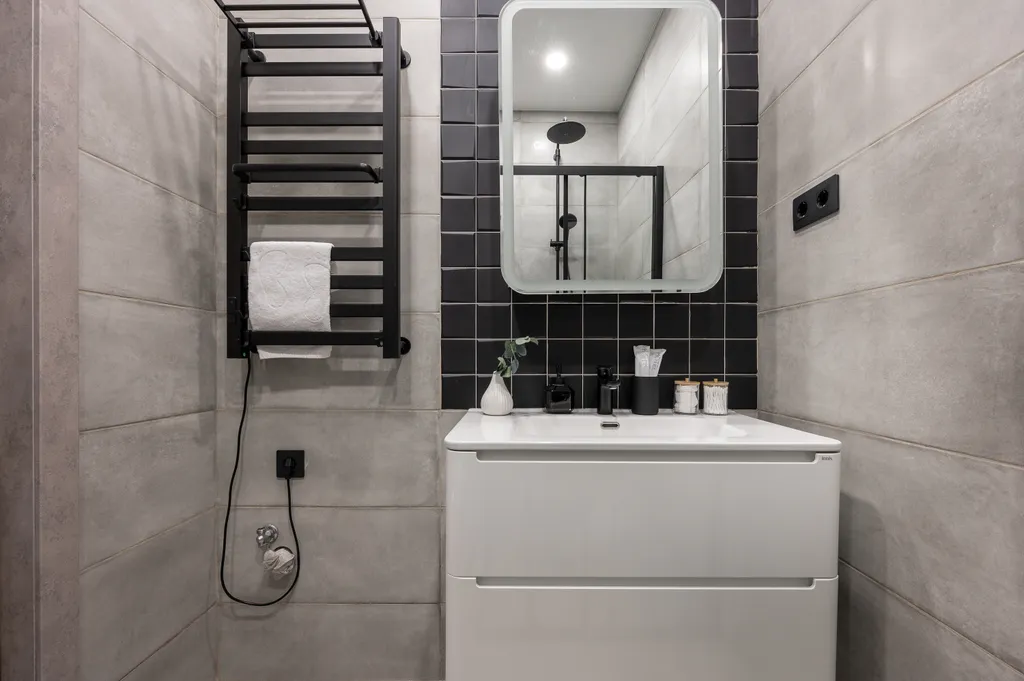 Просторная стильная квартира с видом на горы