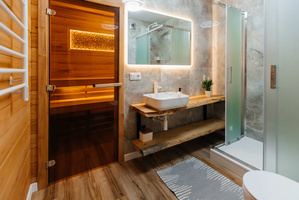 Дом с сауной и видом на горы