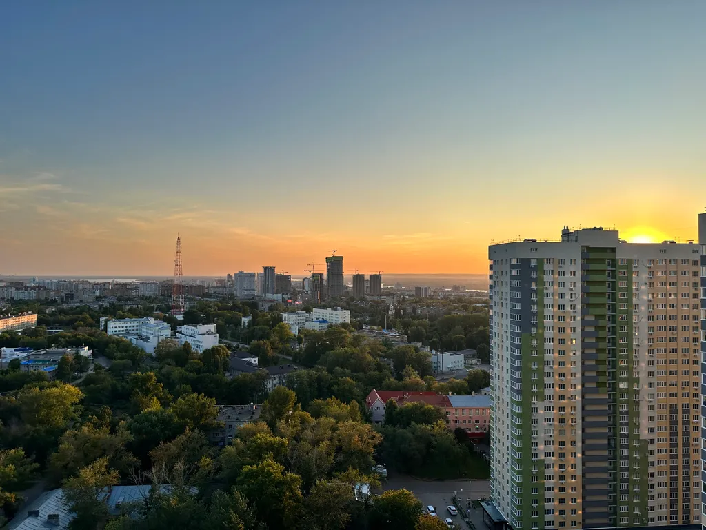 Светлица на 22 этаже с панорамным видом на 2 реки