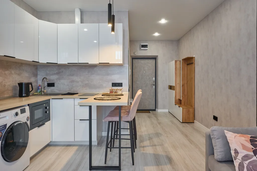 Студия для двух гостей с балконом