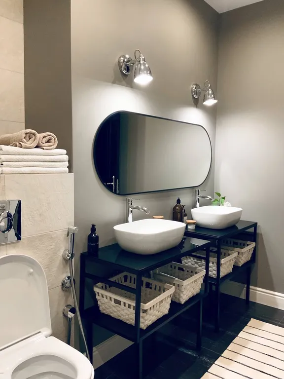 Квартира Атмосферная квартира с панорамным видом и 2-мя спальнями — Москва