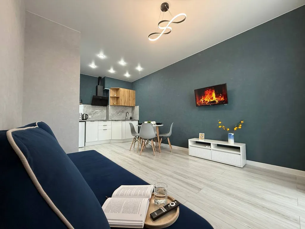 Просторная дизайнерская квартира возле аквапарка