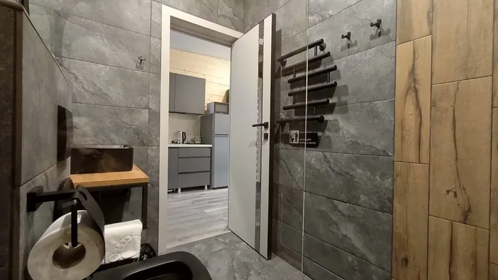 Дом Трио 16 с шикарным видом на реку Архыз (тариф без бани и бассейна)