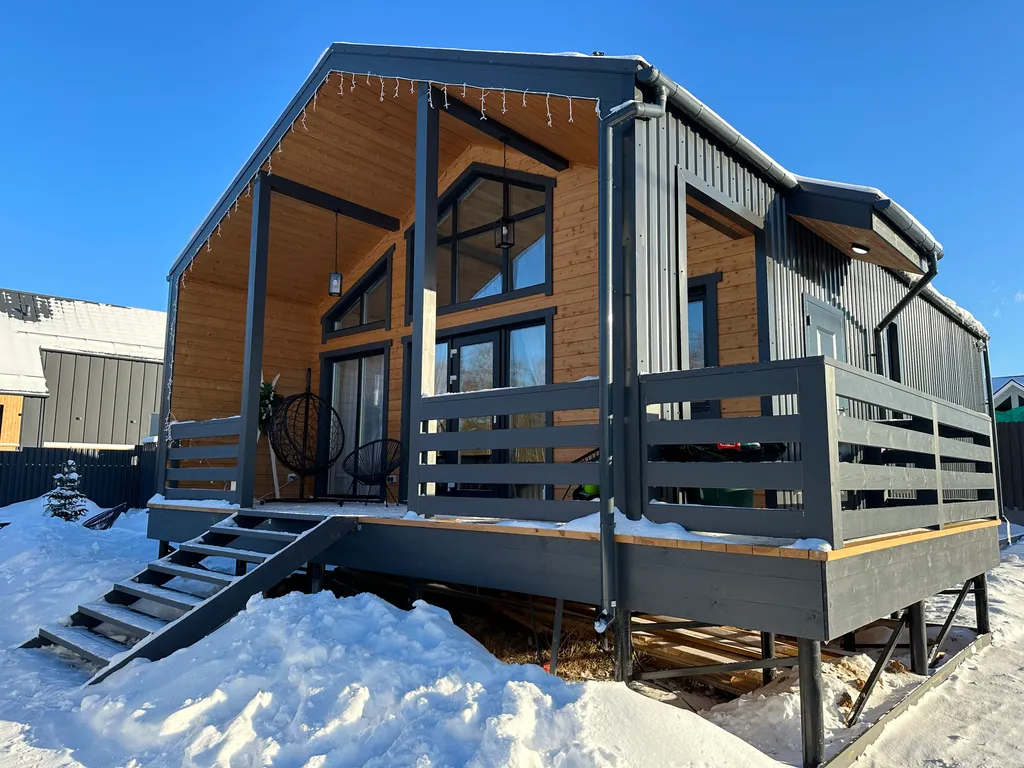 Коттедж Уютный дом BarnHouseChulkovo рядом с горнолыжкой в Чулково — Каменное Тяжино