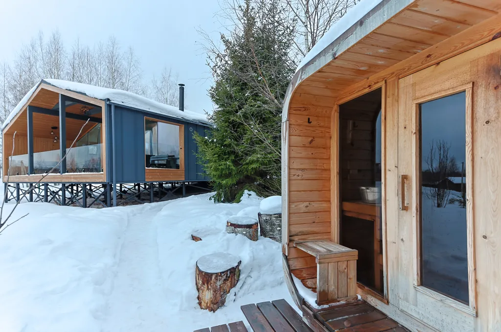 Коттедж с панорамными окнами Куско на Истринском водохранилище