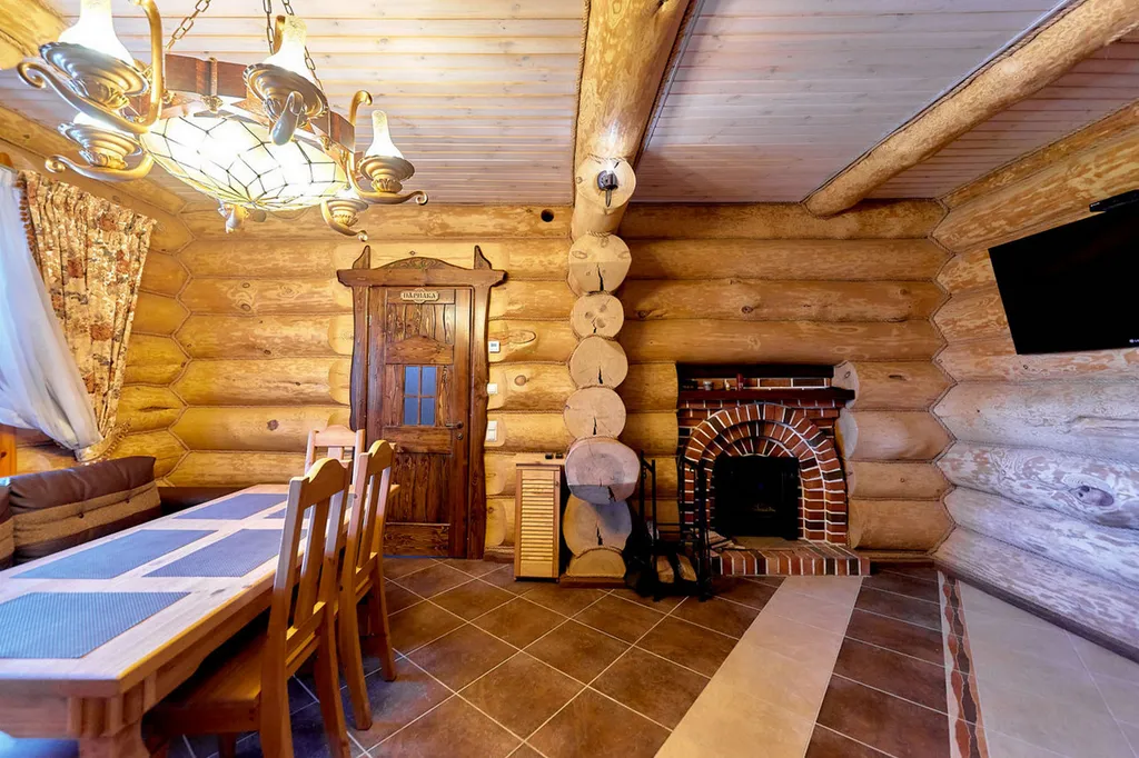 Шале с баней бассейном и видом на озеро