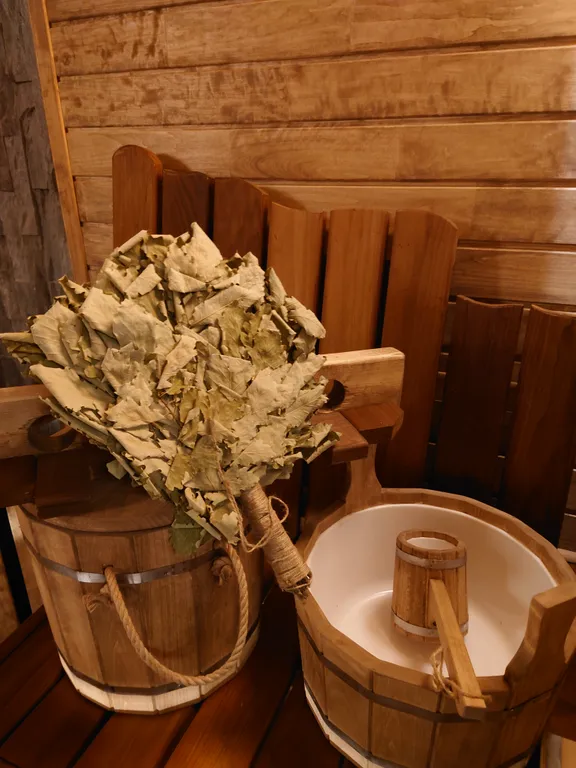 Дом с баней и бассейном на большую компанию