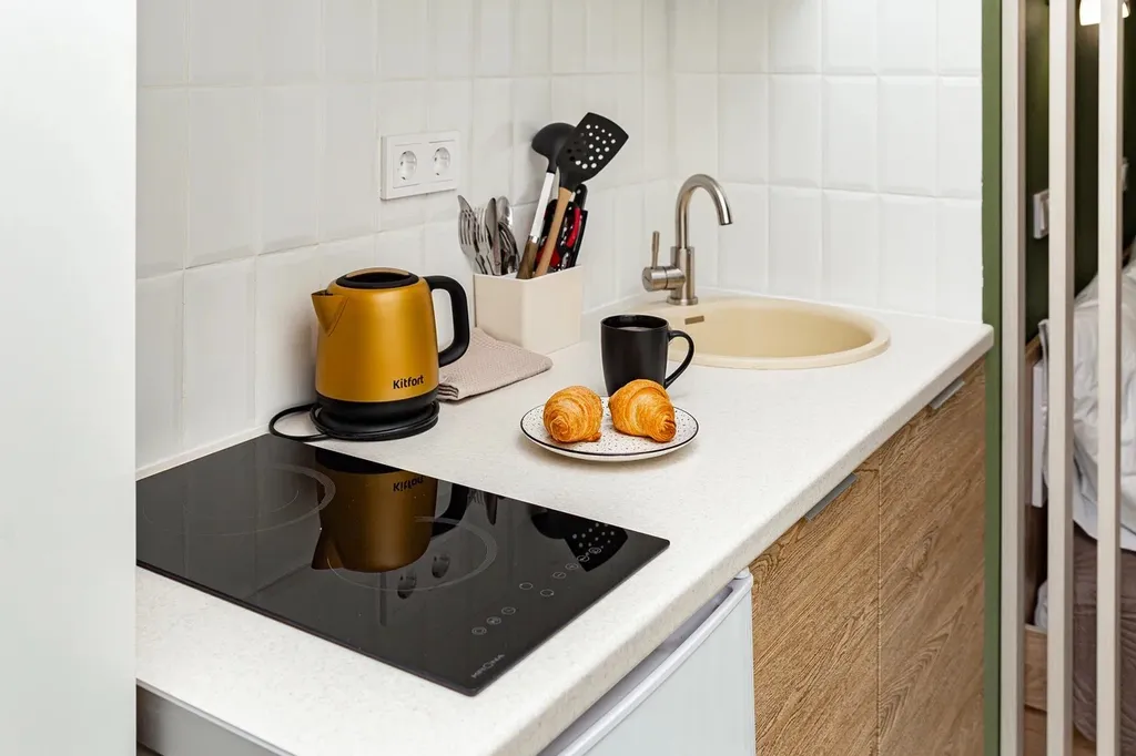 Квартира-студия в центре, 11,3 м², 1 кровать