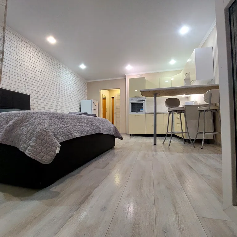 Уютная студия с шикарным видом из окна и с очень удобным месторасположением