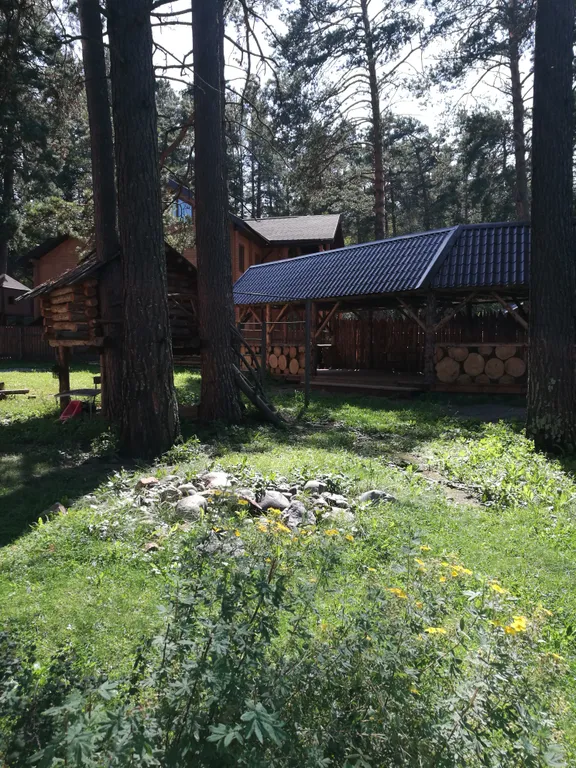 Гостевой дом Кедровое подворье рядом с рекой Катунь