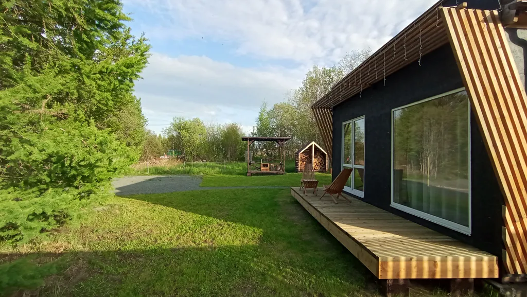 Семейный уютный домик с сауной и купелью