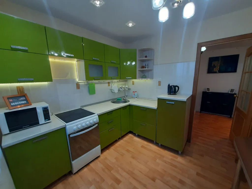 Большая квартира c красивым видом на город