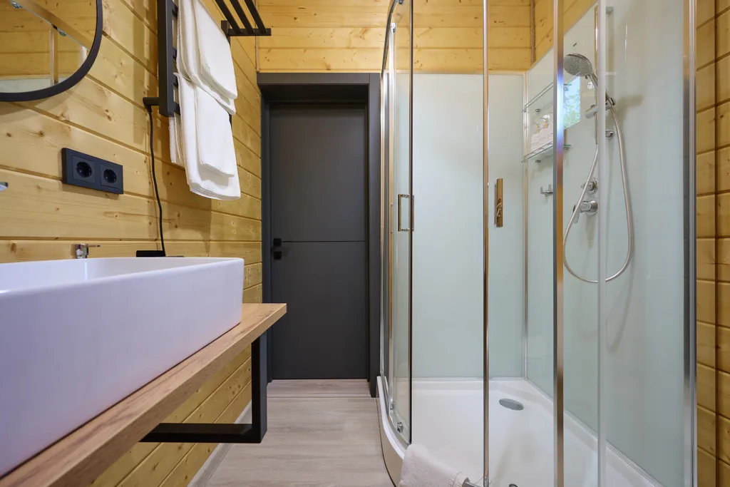 Коттедж Коттедж Уютное шале с 1 спальней + гостиная с кухней и ванной комнатой — Мезмай