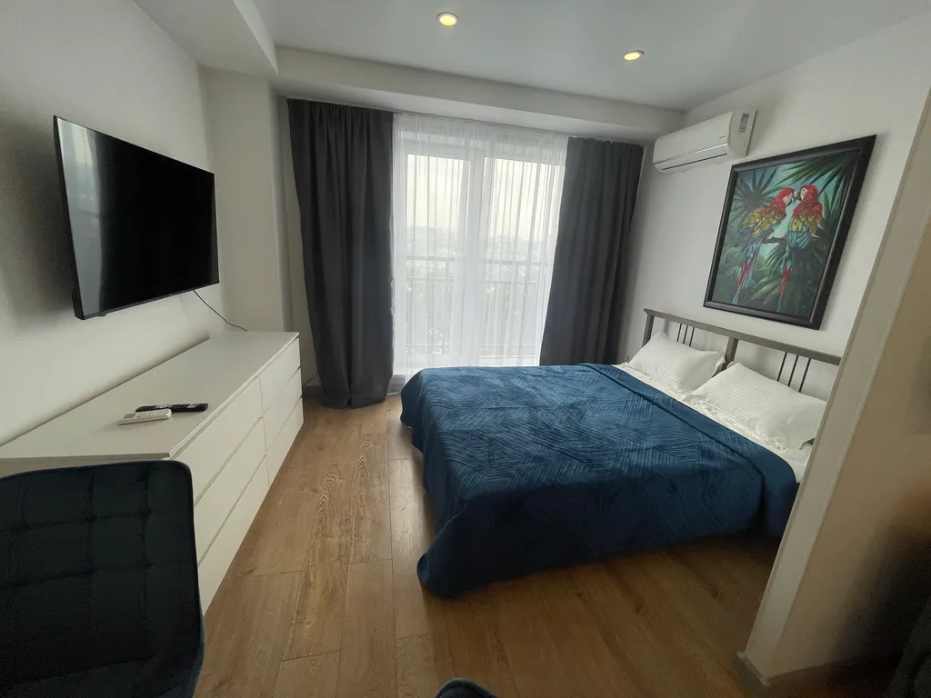 Студия с видом на море в новом доме недалеко от центра