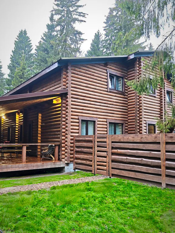 Лесной дом с тёплым бассейном, джакузи, сауной и сибирским чаном