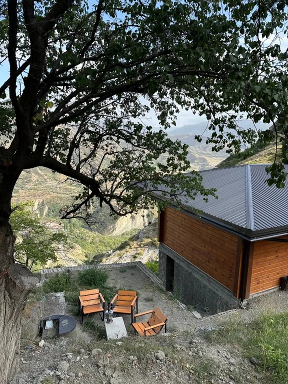 Роскошный эко дом Аквамарин с террасой у водопада и леса