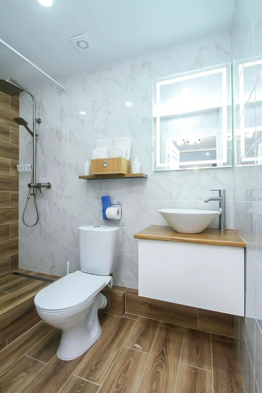 Студия с дизайнерским ремонтом