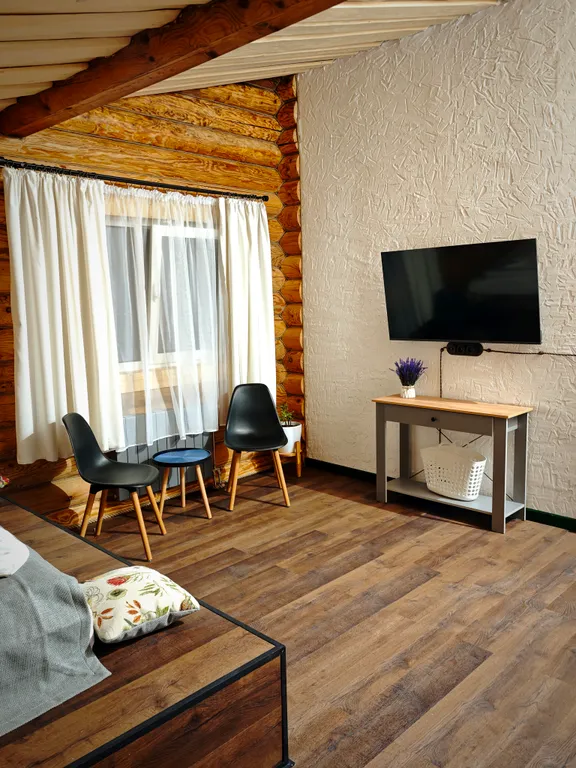 Лесной дом с тёплым бассейном, джакузи, сауной и сибирским чаном