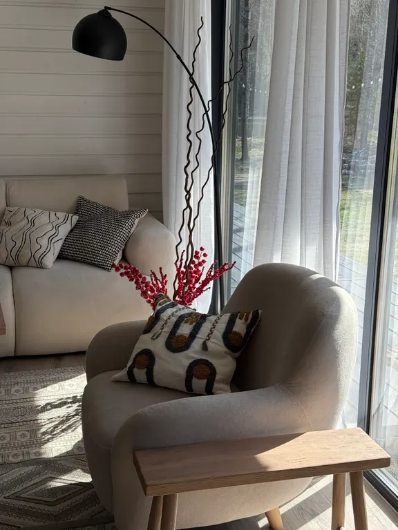 Дом у лесного озера с баней и чаном под Переславлем-Залесским