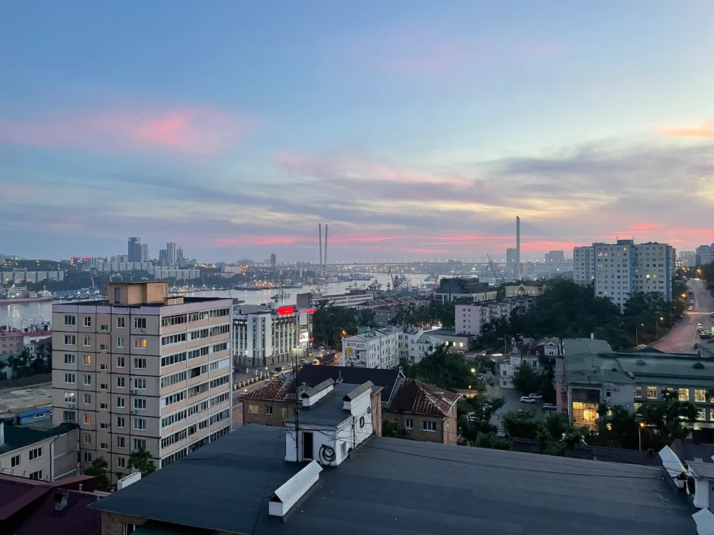 Квартира Квартира Уютная студия с шикарным видом в центре города — Владивосток