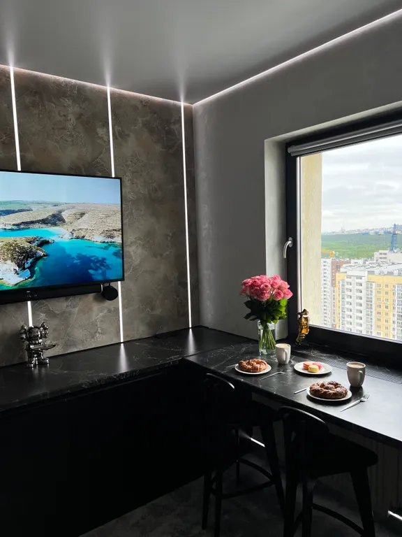 Студия 1 с панорамным видом на город