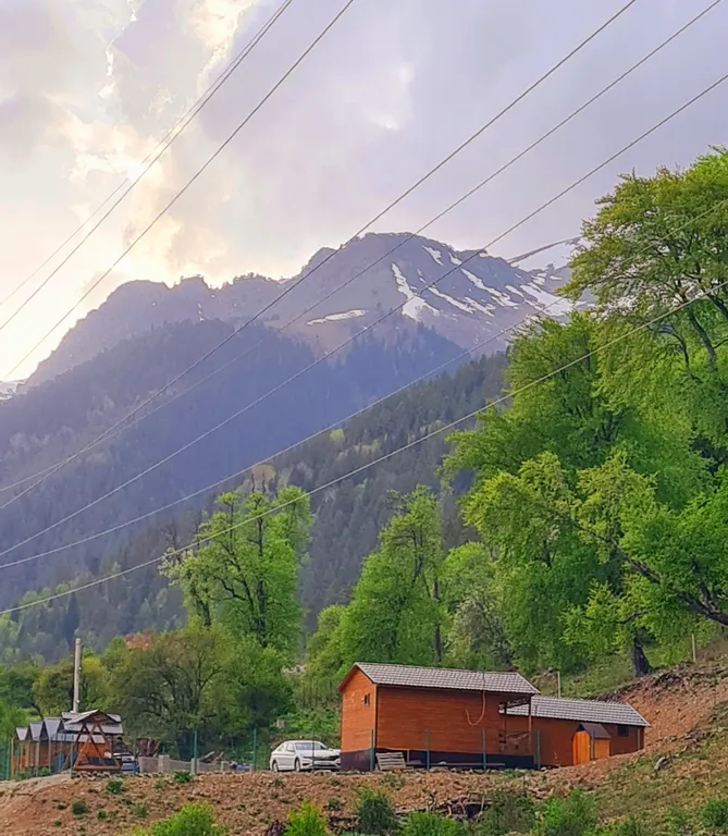 Экодомик с великолепным видом на горы