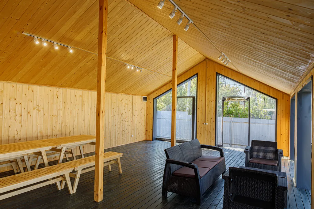 Дом с сауной, купелью и террасой