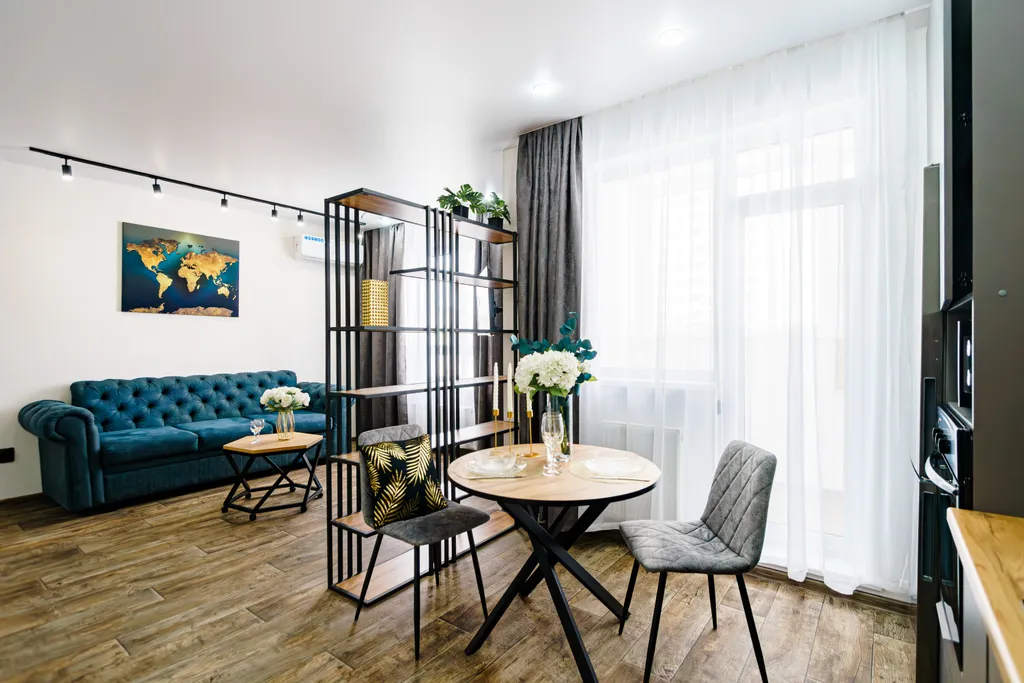 Апартаменты Лофт в ЖК Аквамарин с видом на реку