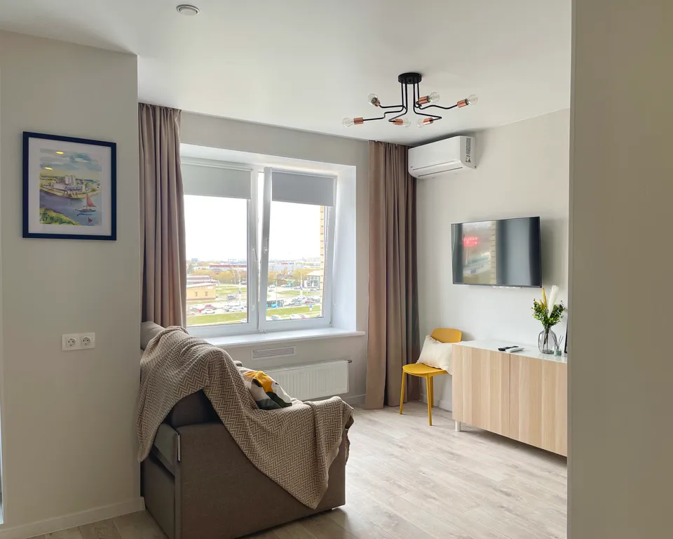 Квартира Уютная студия с видом на метромост — Омск